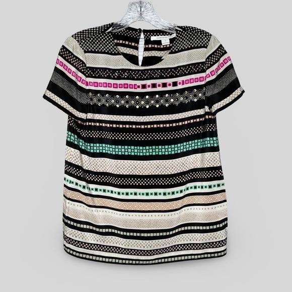 Diane Von Furstenberg Tops - DVF Embellished Silk Top